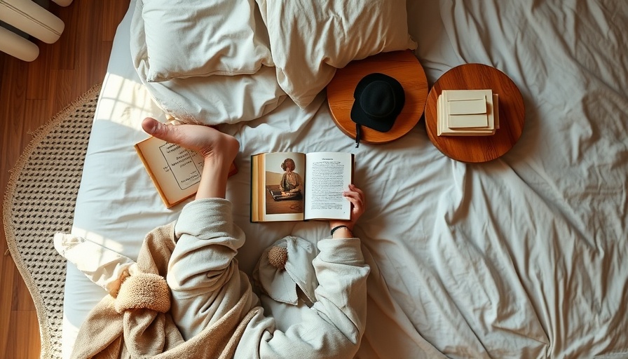 Cozy reading setting with a person on a bed for 2025 fall reading list.