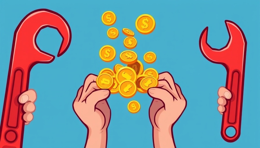 Cartoon wrenches with coins symbolizing 3-Step Hierarchy to Fix Business Problems