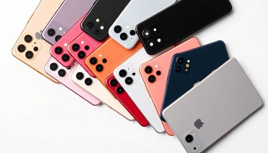 Colorful iPhone 17 array highlighting features for families.