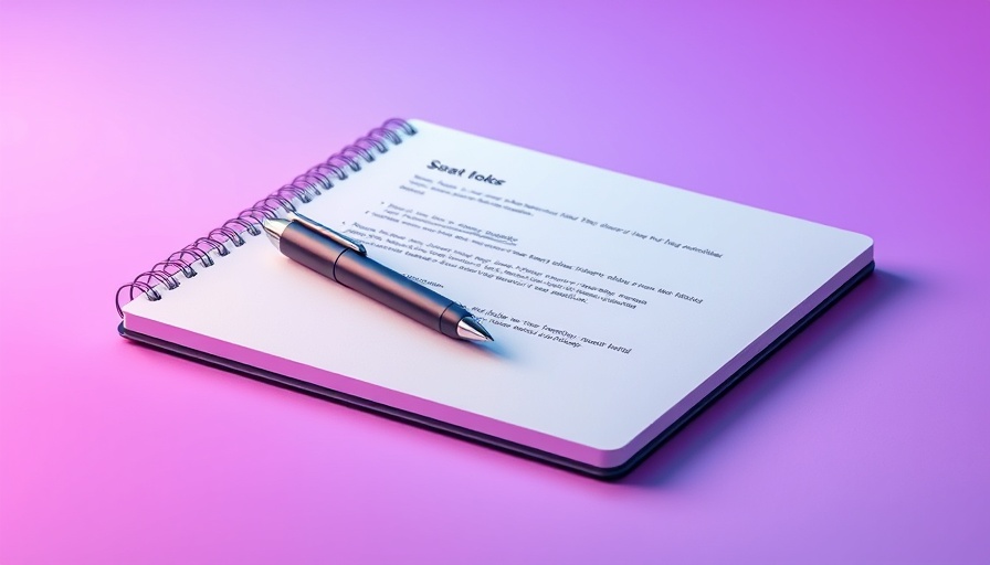 Sleek digital notebook and smart pen on a gradient background showcasing best digital technology 2025.