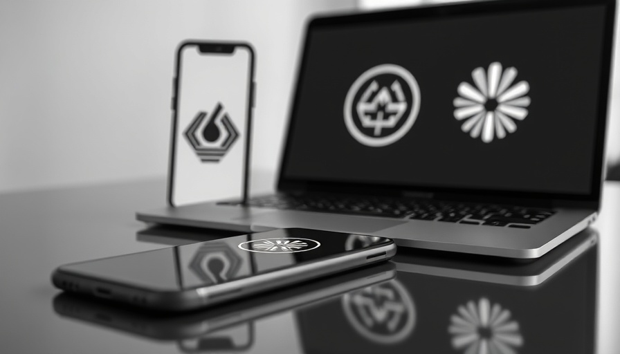 Digital logos on devices symbolizing AI layoffs impact on education.