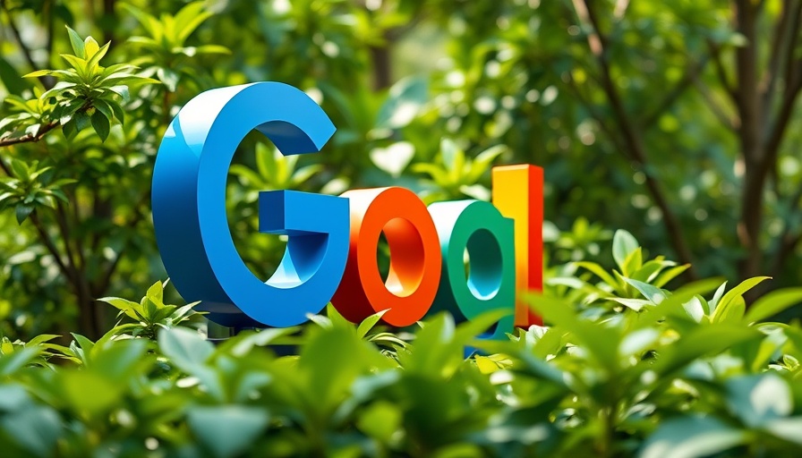 3D Google logo in a green setting related to AI summaries and Google lawsuit.