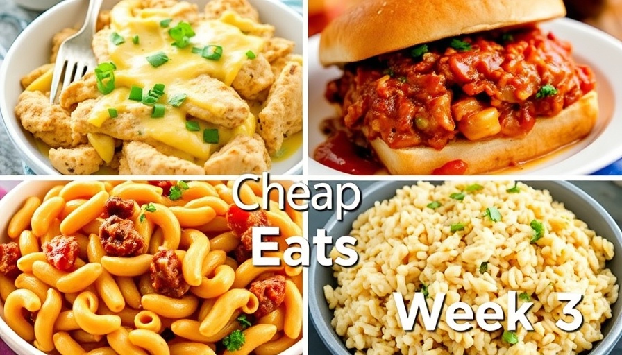 Cheap Eats Meal Plan Week 3 showcasing budget-friendly delicious meals.