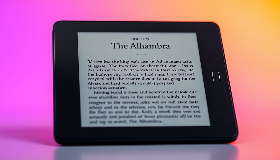 Change Your Kindle's Language on a sleek device with vibrant background.