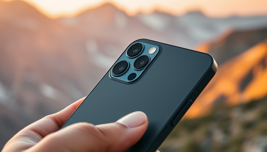 Close-up of iPhone 17 Pro showcasing camera upgrades in evening light.