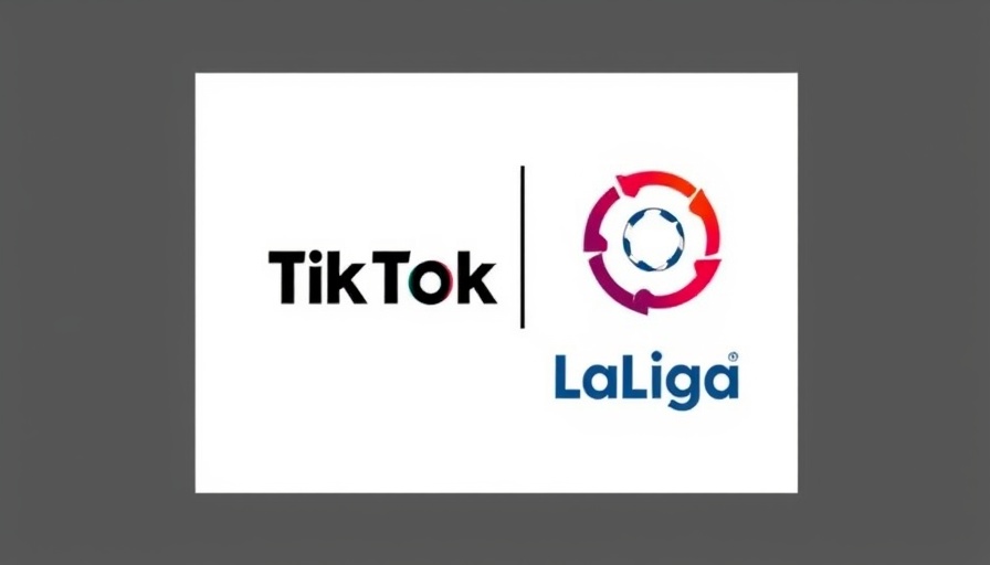 TikTok La Liga expanded partnership logos side by side.