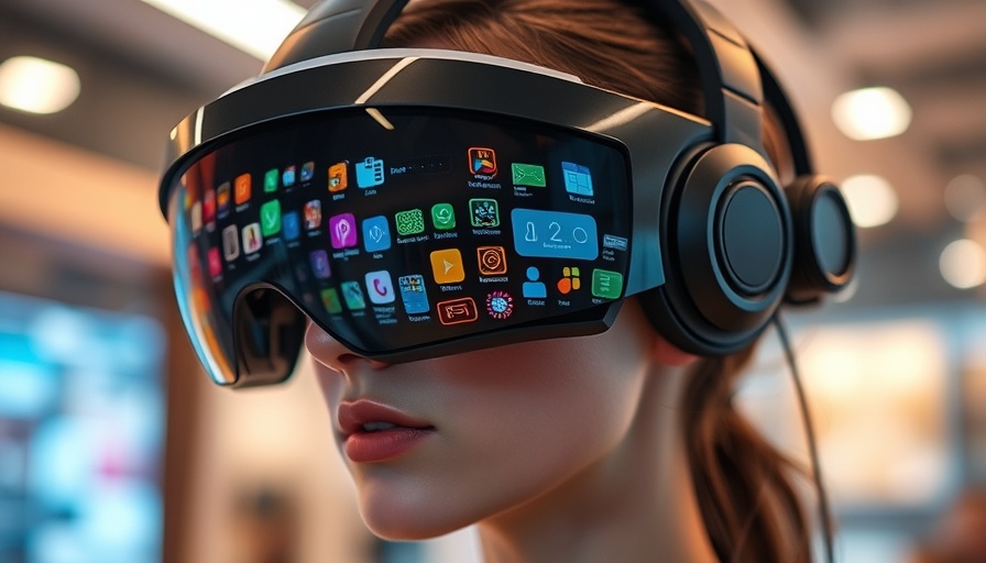 Apple visionOS 26.1 developer beta shown in futuristic headset display.