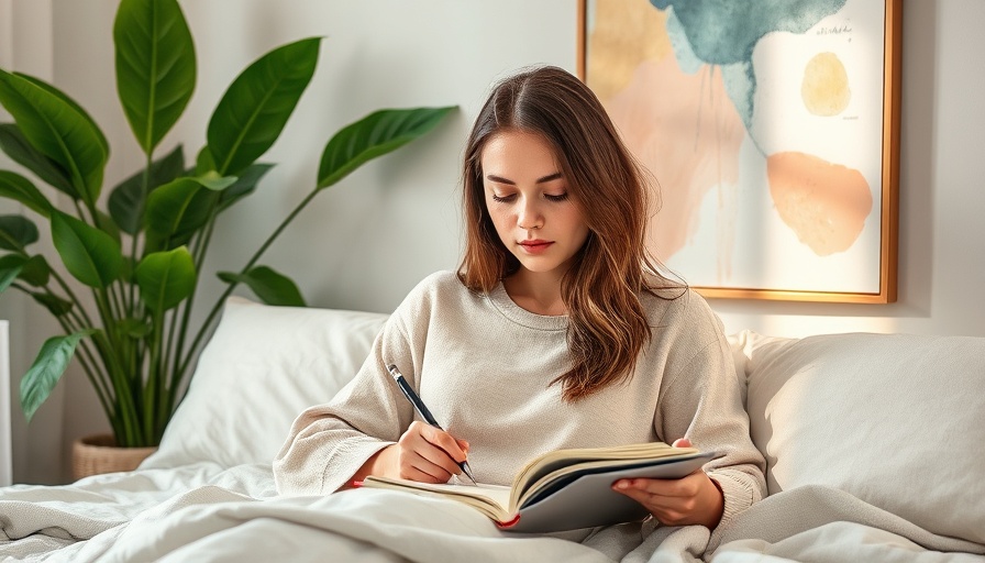 Woman embracing Ayurvedic rituals for fall at home, cozy setting.