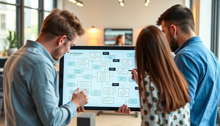 Goodnotes collaborative tools and AI assistant enhance teamwork on digital flowchart.