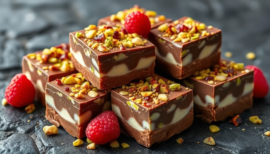 Dubai Chocolate Fudge recipe with pistachio topping