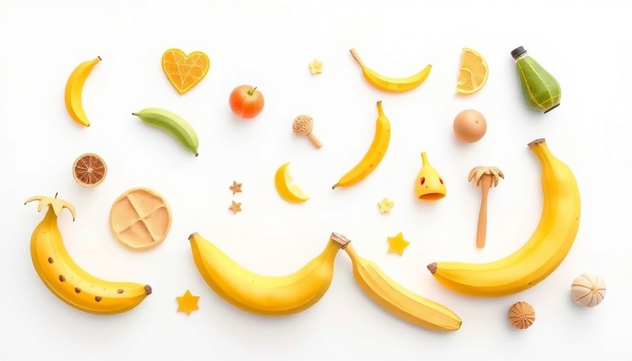 AI-powered mood board app showcasing banana illustrations.