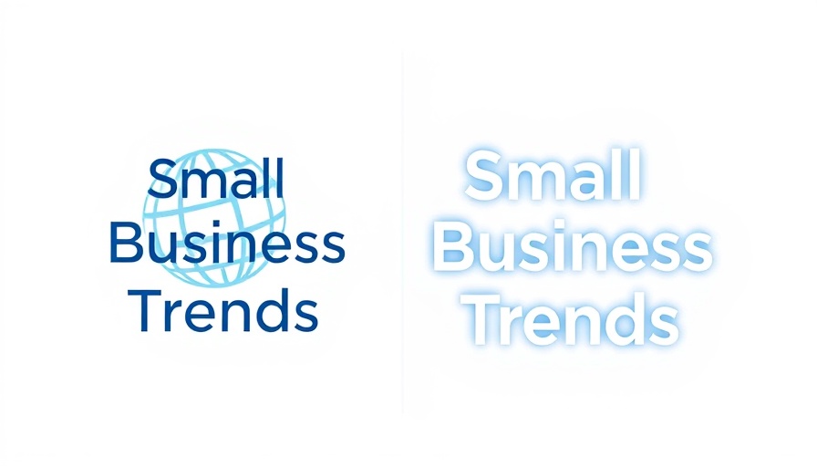 Stylized logo of Small Business Trends next to blue sphere.