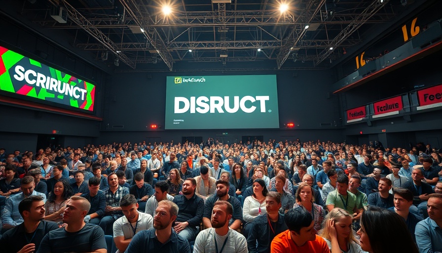 TechCrunch Disrupt 2025 tickets event audience in conference hall.