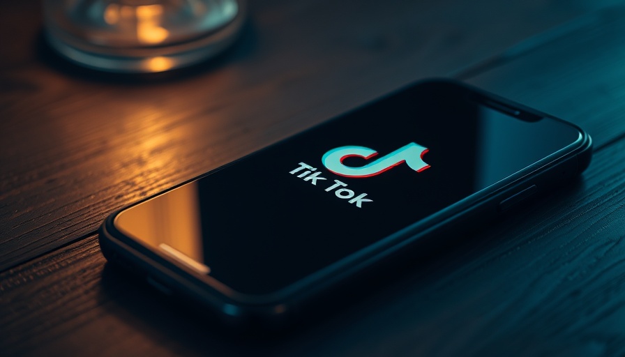 TikTok logo on smartphone signifying TikTok deal on table.