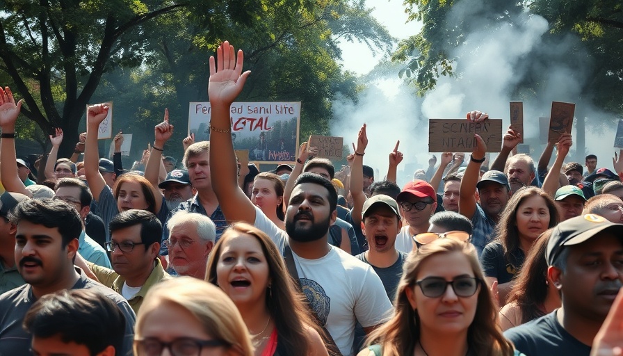Travel YouTuber captures vibrant protest in Nepal.