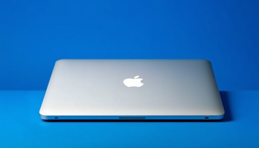 Sleek M5 MacBook Pro with chip logo on screen.