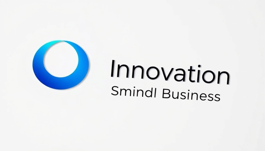 Logo design for AI Business Communication Tool with blue gradient.