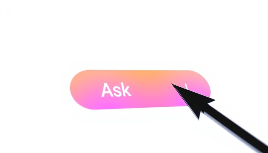 AI-powered search button with 'Ask' label in digital interface.