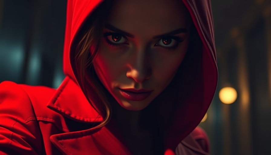 Elektra's return in Daredevil depicted with a mysterious close-up.