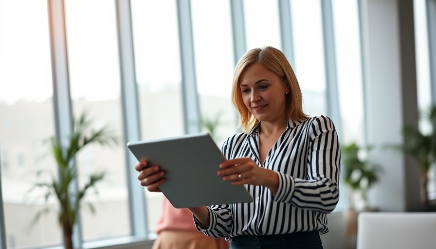 Two women discussing a tablet in an office, illustrating how to define your value proposition.