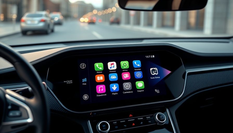 Advanced CarPlay Ultra interface on modern car dashboard