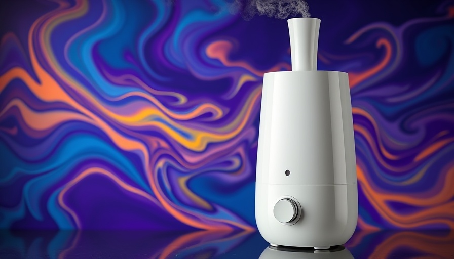Best Humidifiers of 2025 - sleek design, colorful backdrop