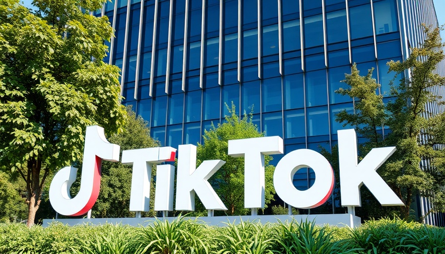 Threats Against TikTok Headquarters portrayed in modern building photo.