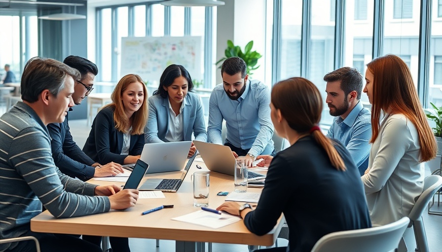 Diverse team collaborating effectively during job onboarding session.
