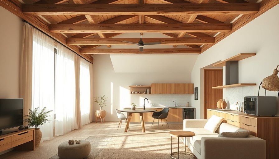 Warm minimalist living space by home extension design and build company.