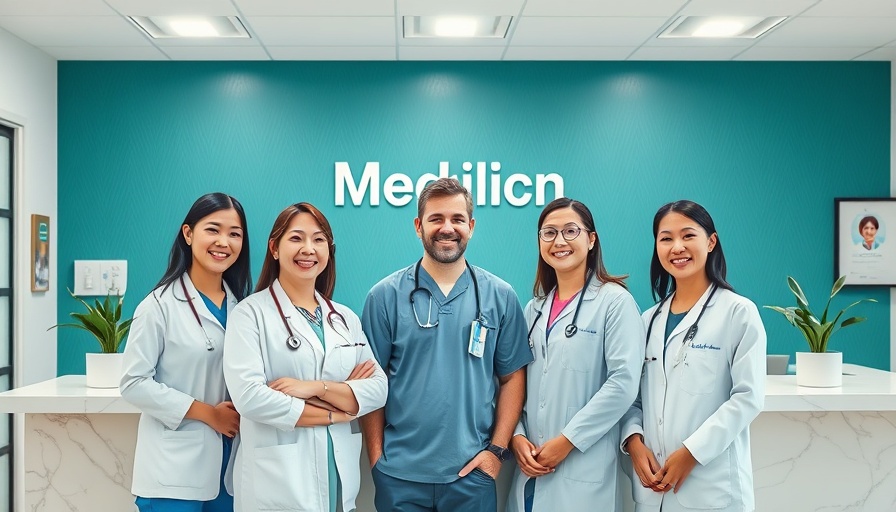 Medical professionals at clinic reception illustrating medical tourism for plastic surgery