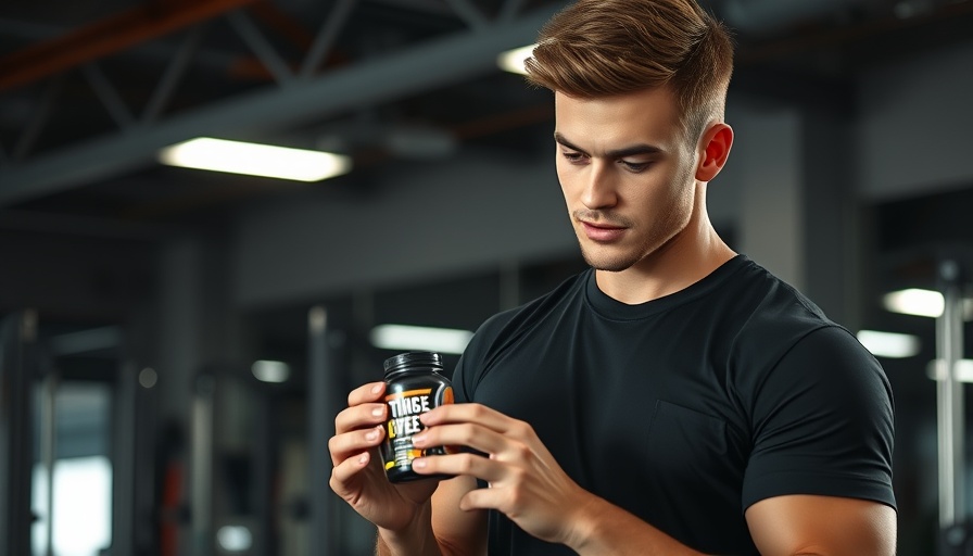 Does pre-workout cause acne? Young man with pre-workout in gym.