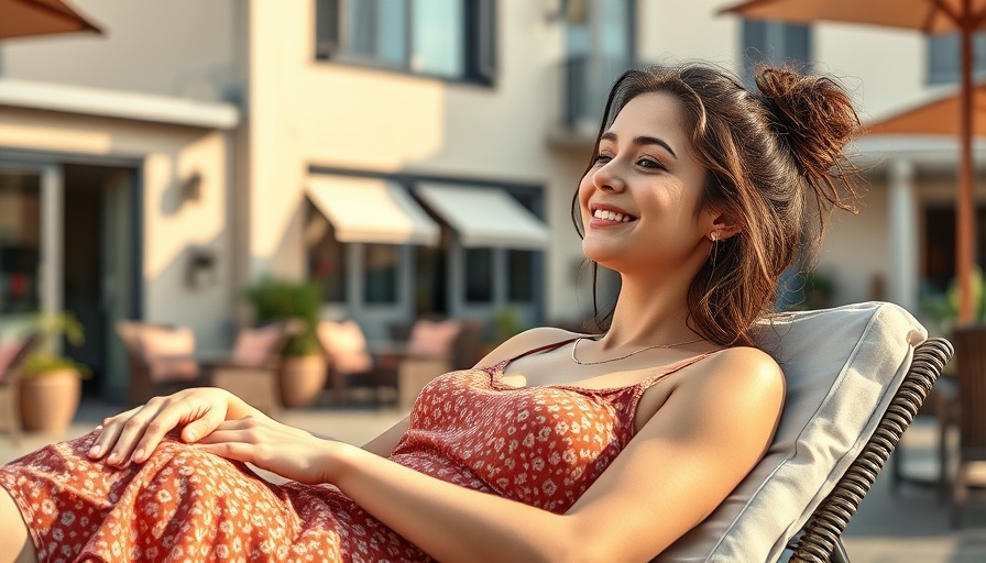 Relaxed young woman reclining on a hammock chair during a sunny holiday.
