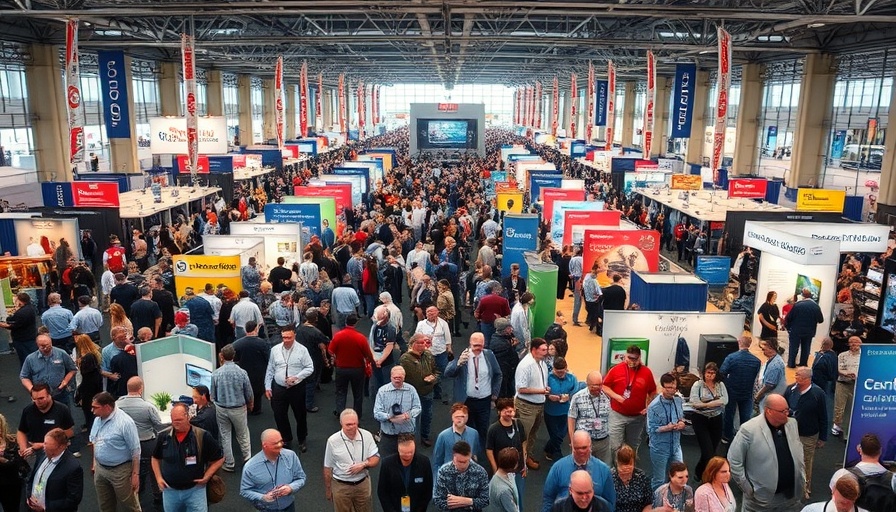 Utility Expo 2025 Record Attendance, bustling crowd in convention hall.