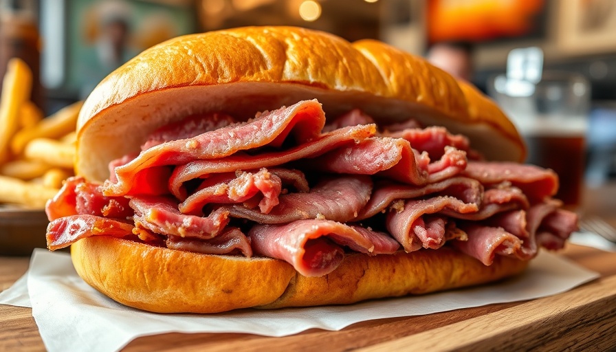 Delicious pastrami sandwich highlighting best pastrami sandwiches in Burbank.