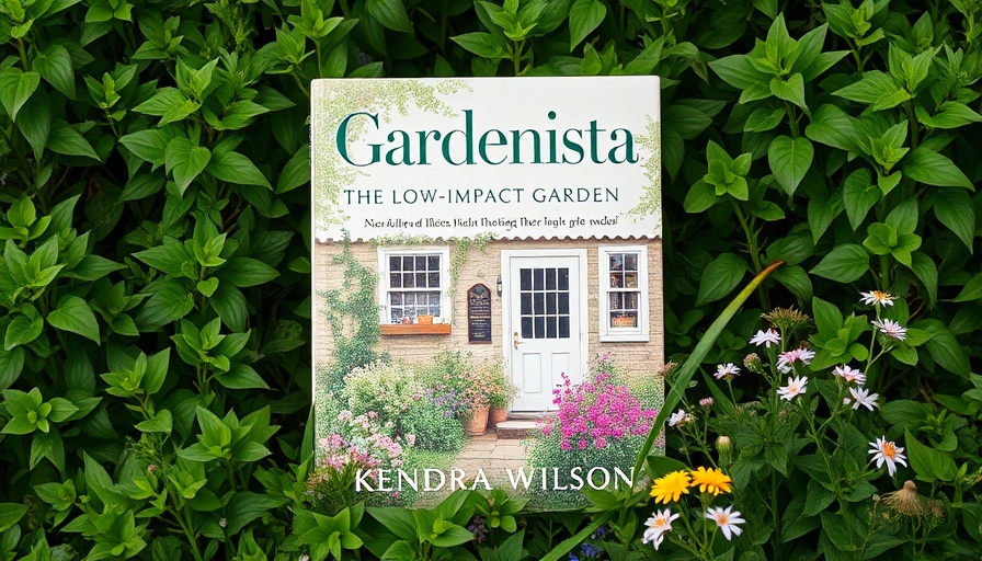 Gardenista: The Low-Impact Garden book cover amidst greenery.
