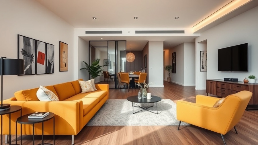 Chic living area in modern home extension, featuring stylish furniture