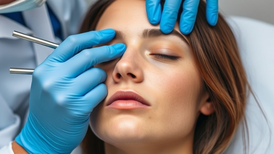 Rhinoplasty graft placement and nasal symmetry procedure.