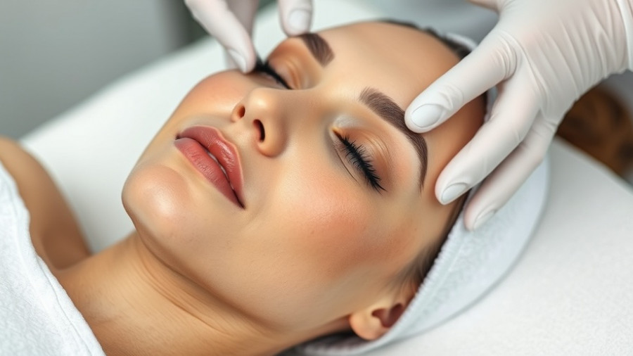 Professional facial treatment with energy-based device