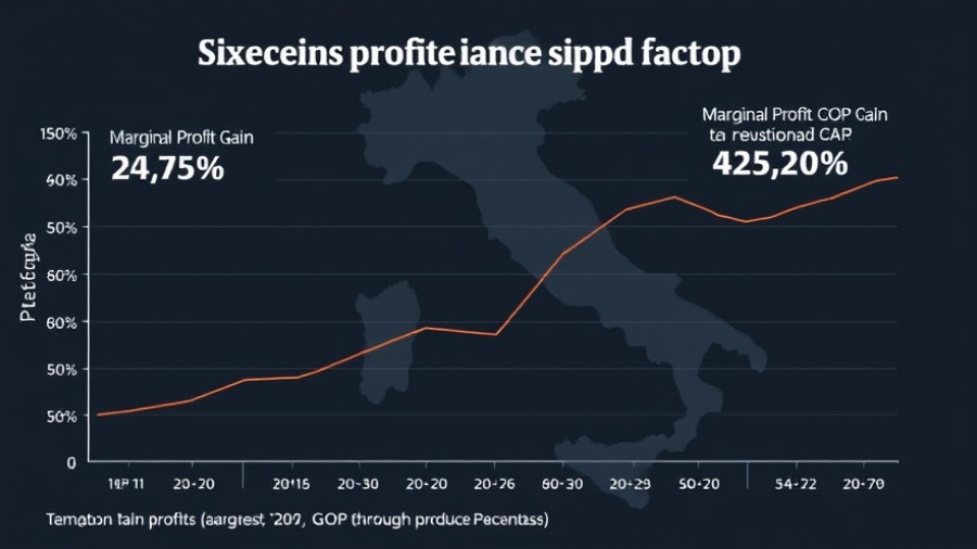 Financial graph of Milan hotel market trends with GOP flow through.