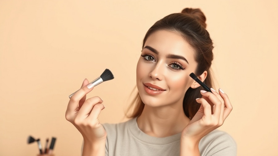 Quick makeup tutorials for busy mornings with woman applying mascara.