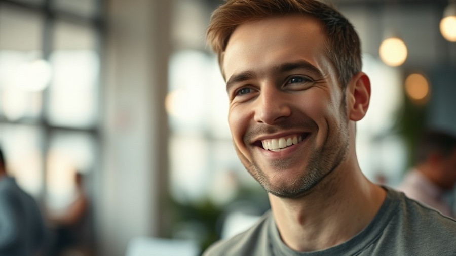 Man discussing best wavelengths for red light therapy indoors.