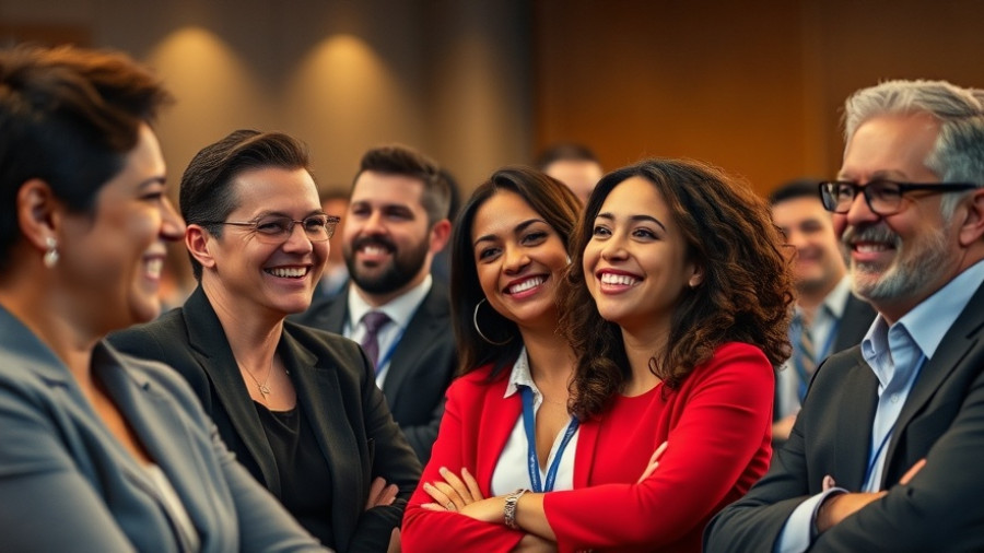 HFTP Annual Convention 2025 attendees networking and smiling.