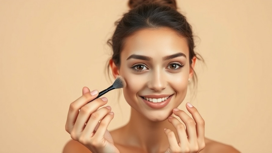 Beginner-friendly makeup tutorial setup.