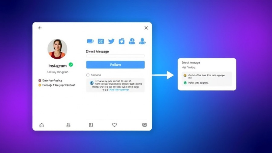 Instagram follow interaction demonstrating follow to DM automation.