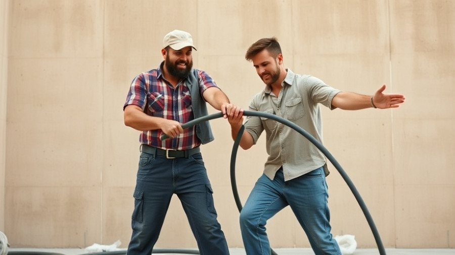 Workers balancing on construction site, showcasing foundation types.