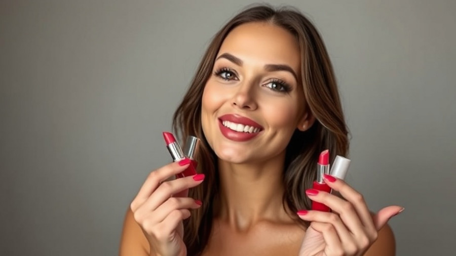 Confident woman demonstrating a cool toned lip combo.