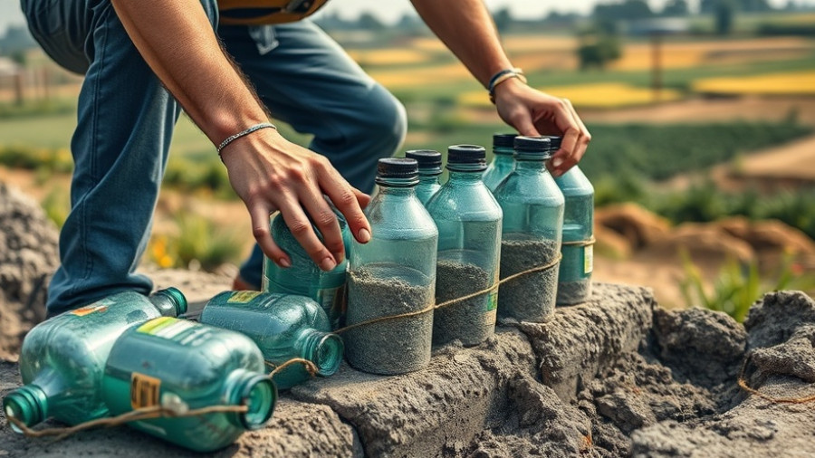 Modern building construction with eco-friendly materials in a rural setting