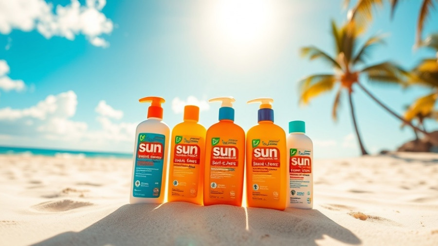 Affiliate marketing in the sun care market with beach products.