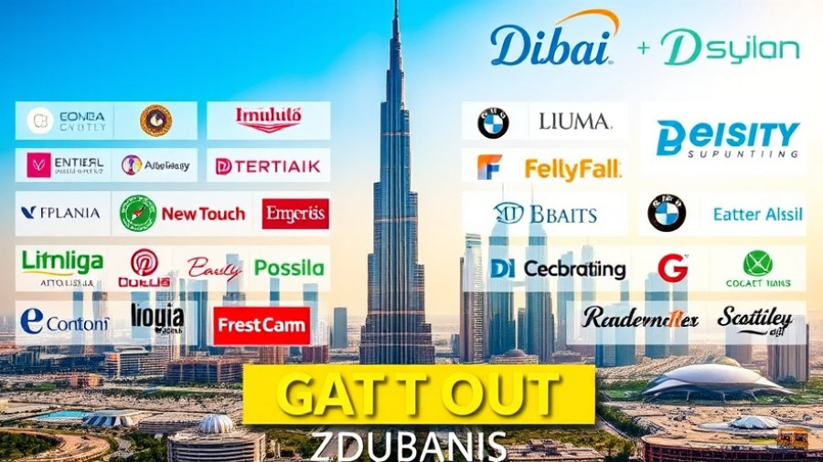 Promotional banner for affiliate marketing trip to Dubai.
