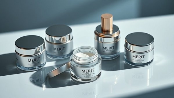MERIT Solo Shadow Sheen products elegantly displayed for review.